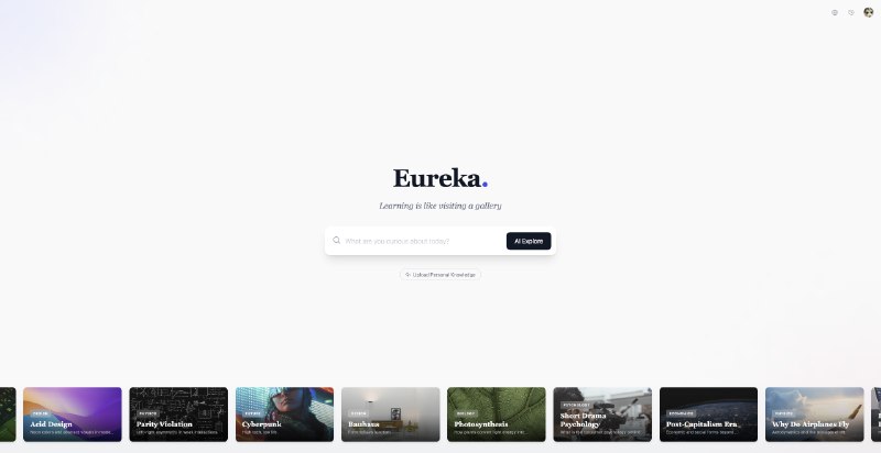 3. Eureka标语：借助人工智能，将任何知识转化为可探索的可视化地图