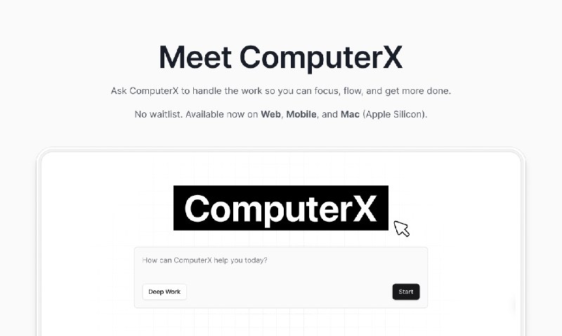 PH今日热榜 | 2025-06-211. ComputerX标语：能帮你处理电脑事务的智能助手介绍：想象一下，有这么一个“小助手”，它能替你完成各种电脑工作，无论是自动化操作、网络调研，还是生成交付成果