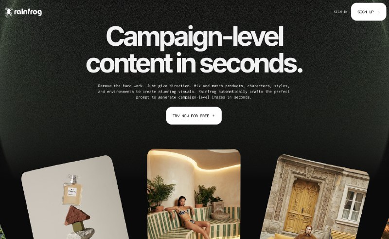 10. Rainfrog标语：随心搭配，打造令人惊艳且风格统一的宣传活动视觉效果