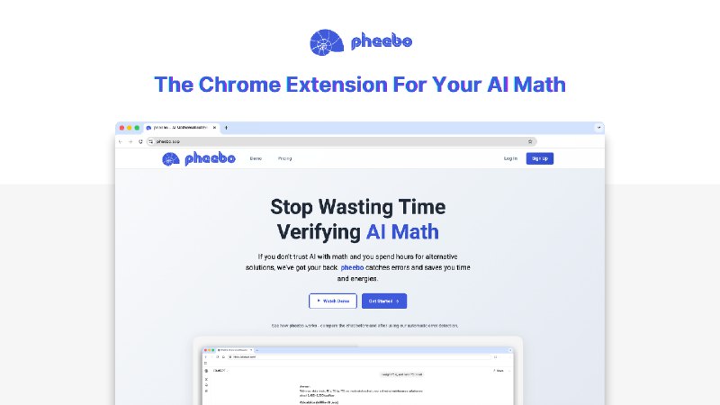 9. pheebo标语：为你的人工智能数学配备“语法检查器”这里把Grammarly（一款知名的语法检查软件）的作用类比到人工智能数学领域，意思是有类似Grammarly能检查语法错误那样的工具或方法来保障人工智能数学方面的准确性
