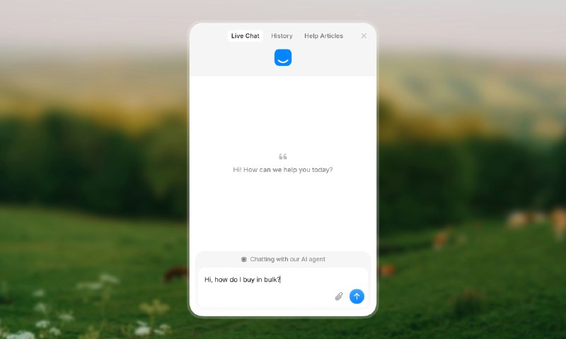 8. Helploom标语：通过在线聊天和帮助中心提供无限次的客户支持服务