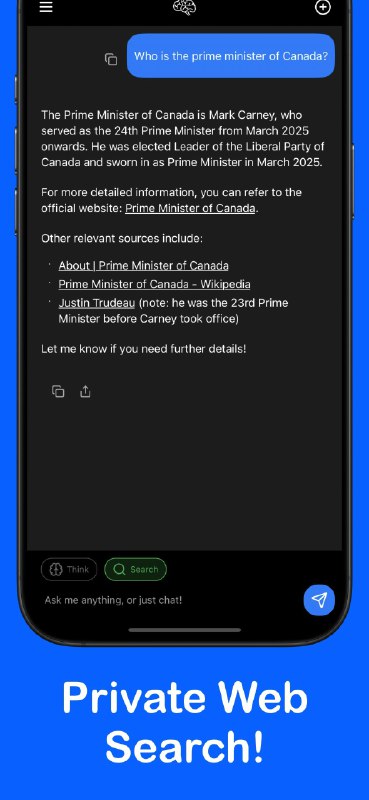 10. Version 2标语：一款可在你移动设备上本地运行的专属Perplexity（注：Perplexity是一款人工智能应用）介绍：MyDeviceAI现在支持在你手机本地进行搜索，并能在完全保护隐私的情况下对搜索结果进行总结