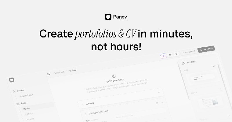 7. Pagey标语：只需几分钟，而非几小时，即可创建投资组合