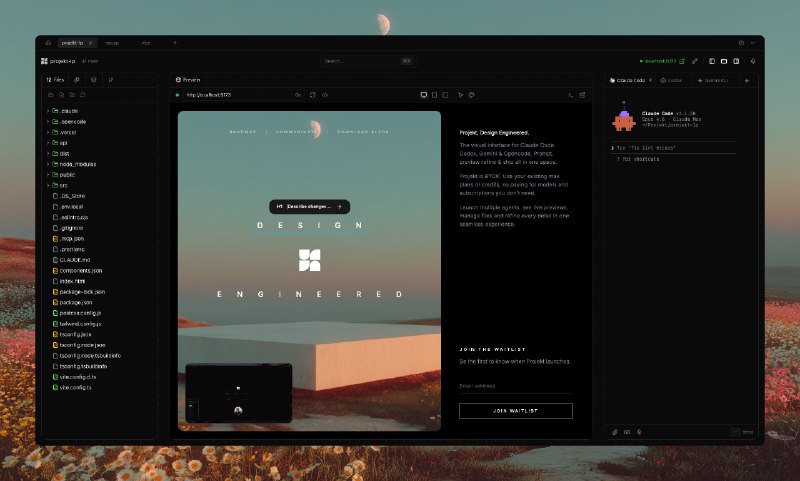 9. Projekt标语：The BYOK Design & Dev Tool for Building with Agents介绍：One workspace for builders. Run multiple AI coding agents side-by-side with live preview, inline editing, and file management. Bring your own keys — no lock-in, no extra subscriptions.Product Hunt: 查看详情产品网站: 立即访问关键词：The BYOK Design, Dev Tool for Building with Agents, Projekt票数：🔺120是否精选：是发布时间：2026年03月04日 PM04:01 (北京时间)