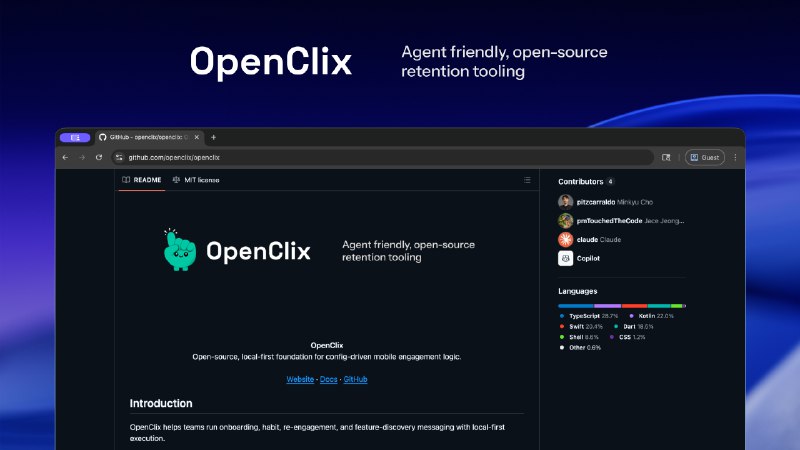 9. OpenClix标语：移动应用程序由客服驱动的用户留存流程