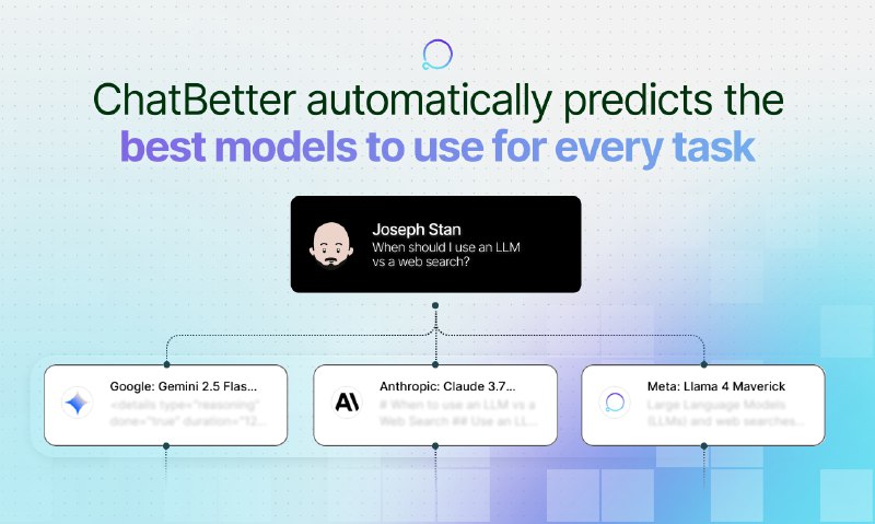 3. ChatBetter标语：同时使用ChatGPT、Claude和Gemini解析：“Side - By - Side”常见意思是“并排；并肩；同时”，结合语境这里表示同时使用这三款大语言模型，所以这样翻译较为合适