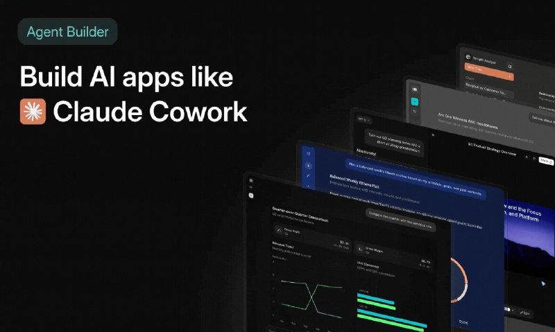 2. Agent Builder by Thesys标语：打造能以用户界面（UI）而非文本形式进行回应的人工智能代理