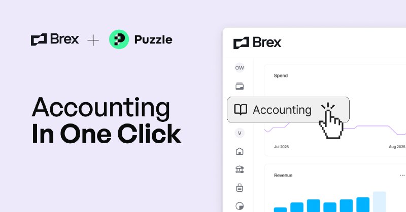9. Brex 1-Click Accounting by Puzzle's API标语：做会计工作最快的方法介绍：借助 Puzzle 公司的开发者应用程序编程接口（API），现在你只需在 Brex 平台上点一下，就能为初创企业搭建好会计系统