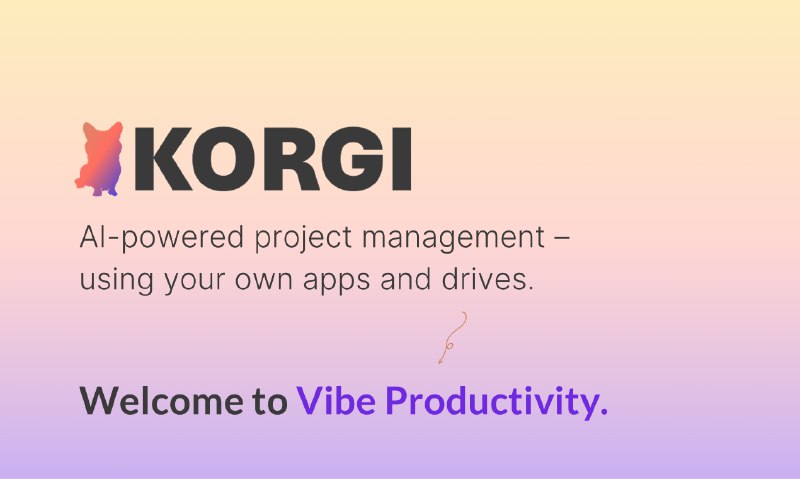 3. Korgi标语：由你的高效工作套件驱动、借助人工智能搭建的项目看板介绍：科尔吉（Korgi）能把你分散的工作流程整合到一款项目管理应用中