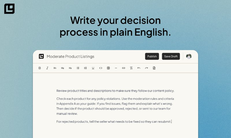 3. Logic, Inc.标语：用通俗易懂的语言来实现重复性决策的自动化