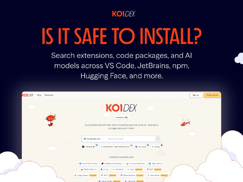 PH今日热榜 | 2026-02-271. Koidex标语：了解某个软件包、扩展程序或人工智能模型是否真的安全