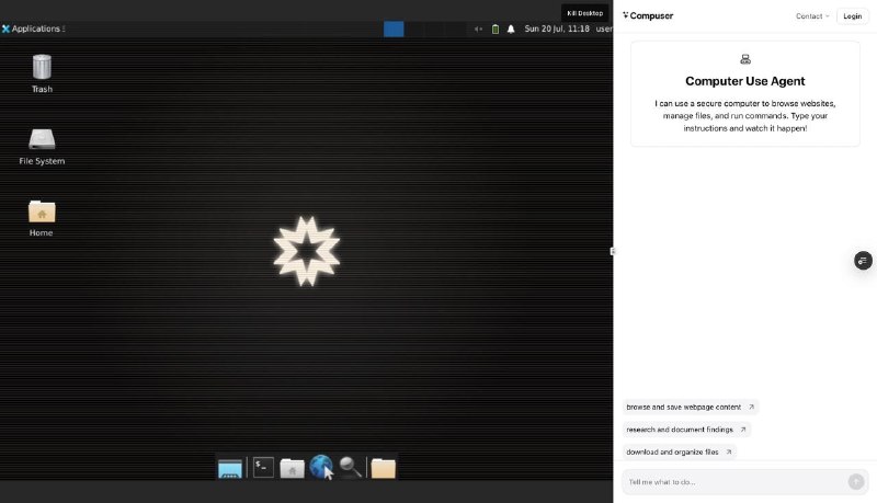 9. Compuser.ai标语：人工智能计算机在你的浏览器中使用代理程序