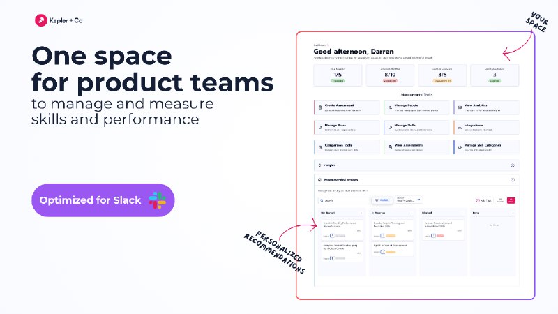 10. Kepler AI for Product Teams标语：确切了解你的团队表现如何——一切为你全自动搞定