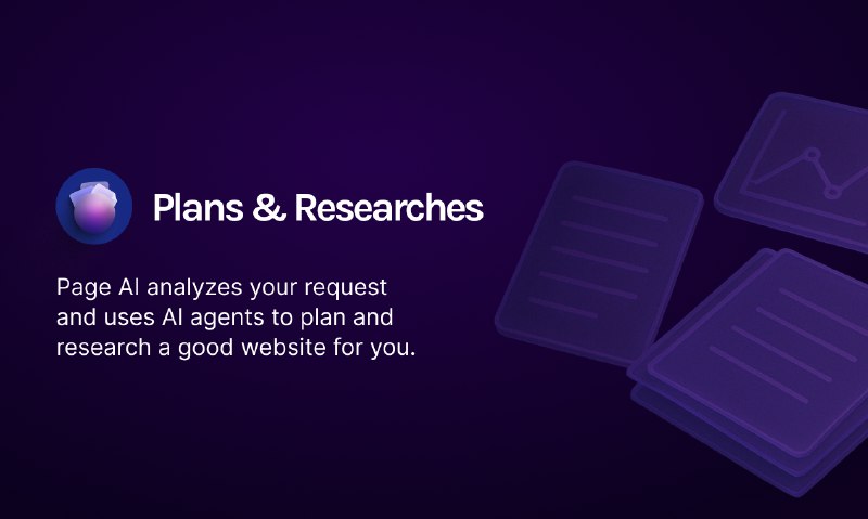 3. PageAI标语：一款在网站设计与编码方面比“可爱/v0”更出色的人工智能介绍：这是一款超棒的人工智能网站生成器，能在短短几分钟内为你规划、设计并编写好落地页