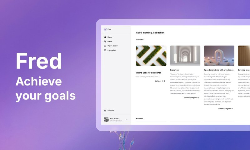 4. Fred标语：弗雷德能把你的想法转化为切实可行的目标和步骤