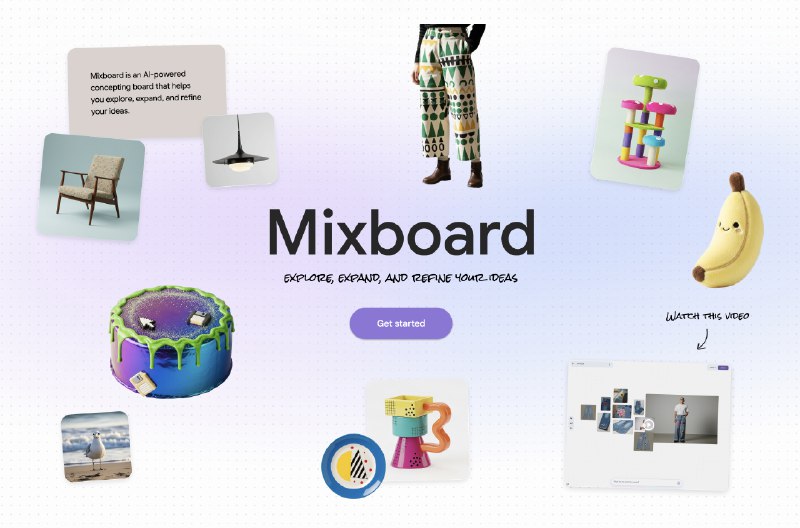 7. Google Mixboard 2.0标语：现在，搭配纳米香蕉专业版，支持新文件类型和多电路板项目啦！介绍：Mixboard 刚刚进行了一次重大升级！现在，你可以使用 Nano Banana Pro 从你的看板创建演示文稿，还支持包括 PDF、HEIC、TIFF 在内的新文件类型，同时也能开展多看板项目，功能更多啦