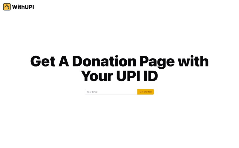 7. WithUPI标语：使用统一支付接口（UPI）进行捐赠——这是一种支持创作者的即时方式