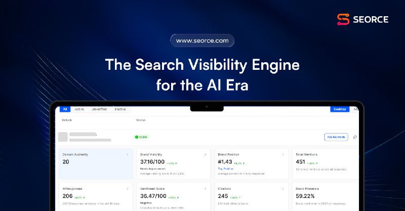 PH今日热榜 | 2026-01-101. SEORCE标语：了解你的品牌在哪些地方被发现，并且解决阻碍其发展的问题