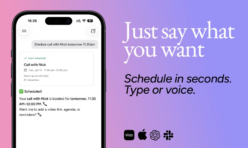 5. Callum标语：团队专属的人工智能日历助手——让你的日程安排效率飙升！介绍：卡勒姆（Callum）是一款专为使用谷歌日历的团队打造的人工智能日程助手