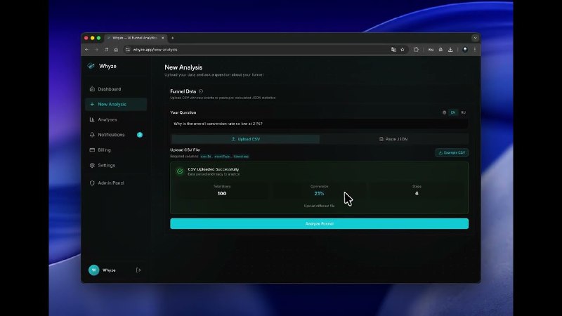 9. Whyze标语：弄清楚用户为何放弃使用你的产品，而不只是知道他们是在哪个环节离开的