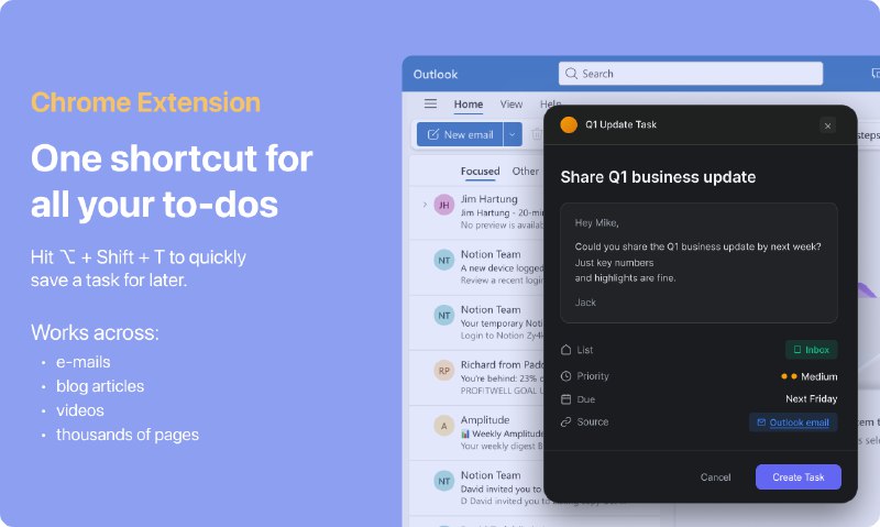 8. Easy Tasks by Morgen标语：你浏览器缺少一个能让你高效完成事情的快捷方式