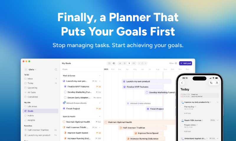 3. Griply 2026标语：借助以目标为导向的任务管理工具来实现你的目标