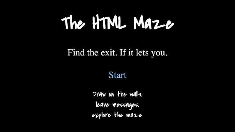 2. The HTML Maze标语：找到出口