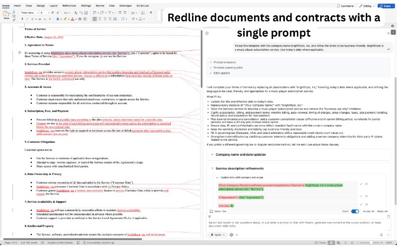 10. Praxim for Word标语：适用于微软 Word 的 Cursor：这才是 Word 智能助手本该有的样子介绍：普拉克西姆（Praxim）是唯一一款具备自主能力的人工智能文字编辑器，它能对整个Word文档进行编辑，同时还能把控文档格式，结合文件和网络信息，并考虑你的个人偏好