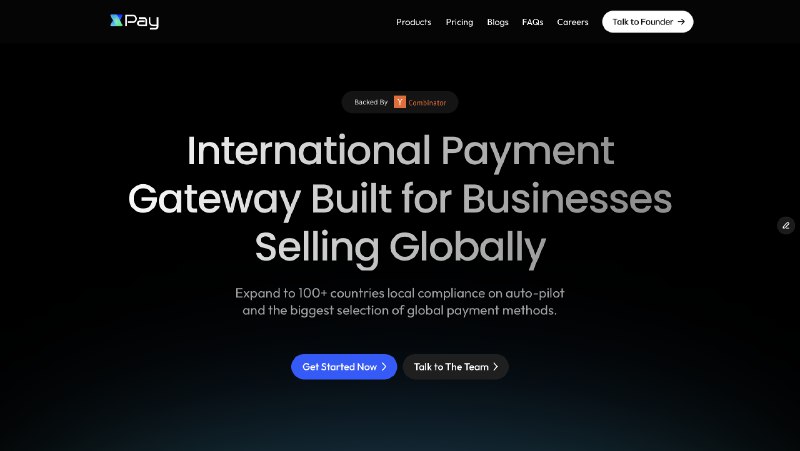 4. xPay标语：企业跨境支付网关解释：“Cross - border”表示“跨境的”，“payment gateway”是“支付网关”，“for enterprises”即“供企业使用的”，整体组合起来就是“企业跨境支付网关”，这种表达简洁明了，符合日常交流和科普类杂志的表述习惯