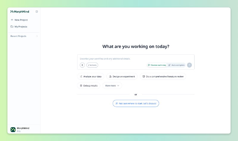 10. MorphMind: A Steerable AI Platform标语：组建一支能产出高质量成果的人工智能专家团队