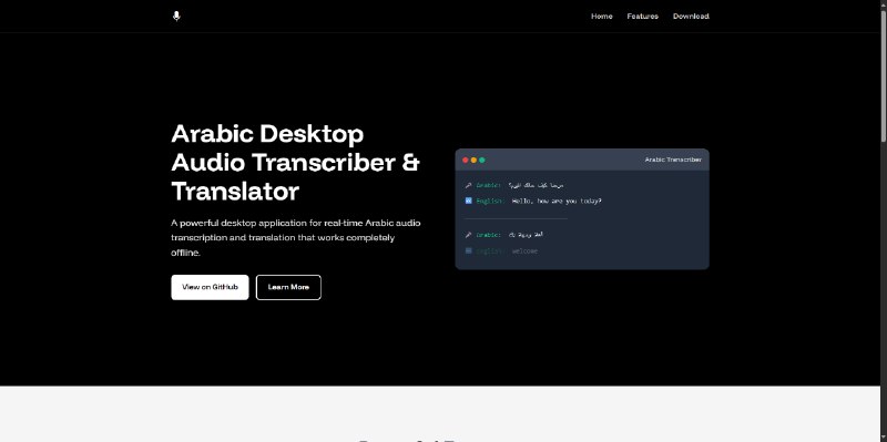 9. Arabic Desktop Audio Translator标语：实时捕捉阿拉伯语语音并翻译成英语