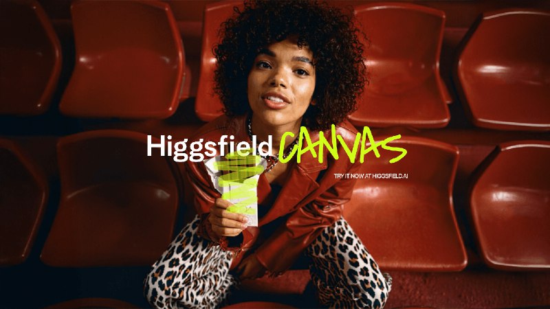 10. Higgsfield Canvas标语：一款最先进的图像编辑模型介绍：你可以对图像进行逐像素的精准操控，直接把产品绘制到图像上