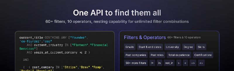 2. Person search API标语：只需调用一次应用程序编程接口（API），就能找到任何人