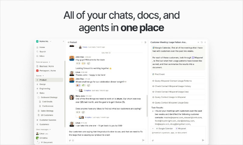 PH今日热榜 | 2025-05-231. Den标语：多人人工智能代理构建器介绍：Den就像是Slack和Notion的结合体，而且是专门为人工智能智能体重新打造的