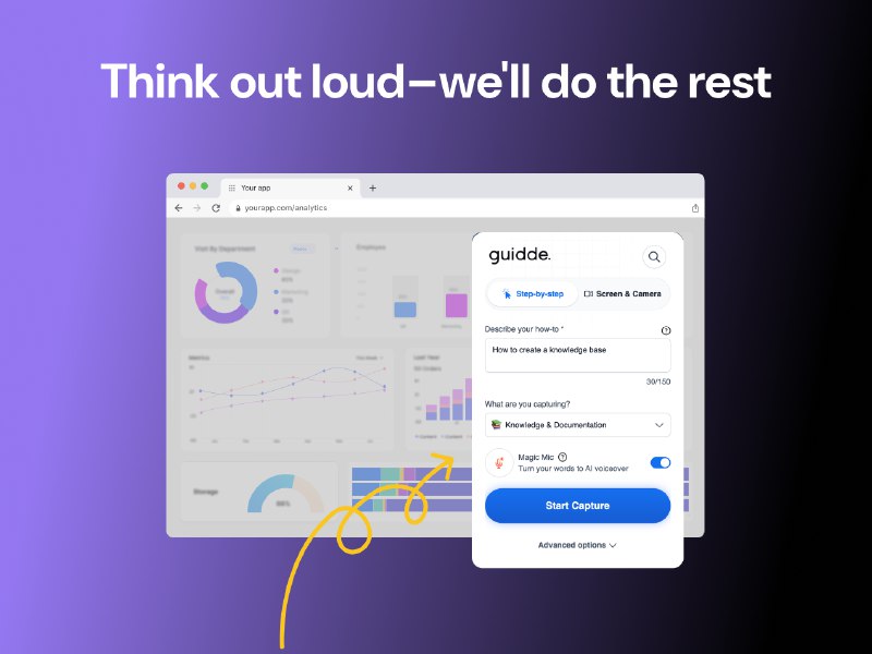 PH今日热榜 | 2025-09-151. Magic Mic by Guidde标语：大胆说出你的想法，剩下的交给我们