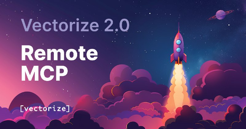 4. Vectorize 2.0标语：无需代码或只需少量代码，即可搭建完整的检索增强生成（RAG）智能体（聊天机器人、多智能体协作平台）