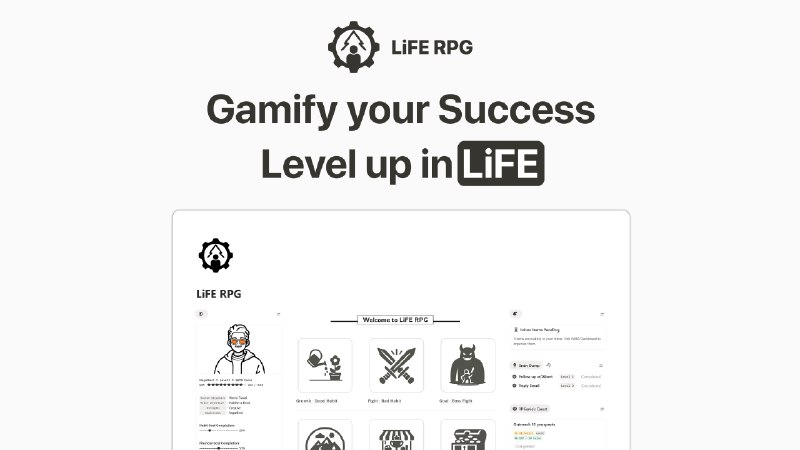 10. LiFE RPG 2.0标语：把生活游戏化，演绎属于自己的精彩故事