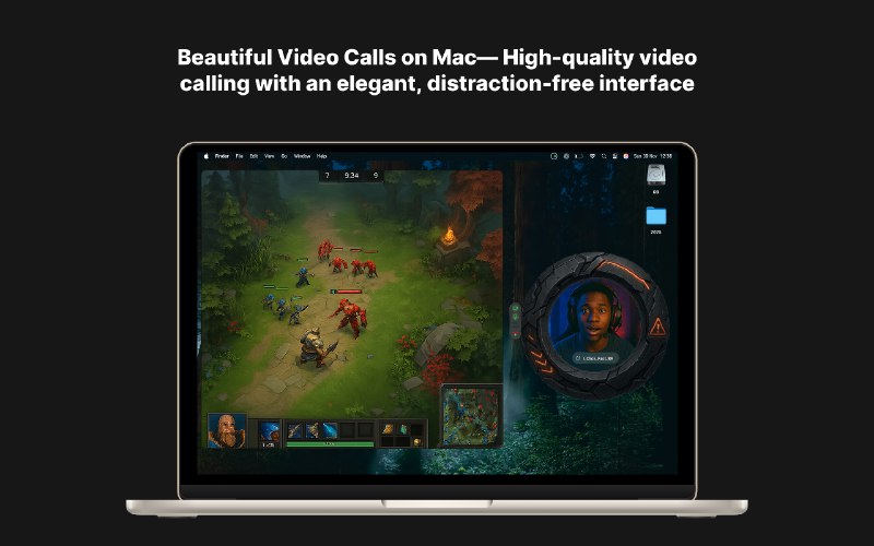 5. KnockKnock!标语：简约的环形视频通话，还带有“敲门”开场效果