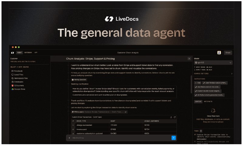 PH今日热榜 | 2026-01-091. Livedocs标语：通用数据代理“通用”体现其具有广泛适用性的特点，“数据代理”明确了其在数据相关领域起到代理的作用，这样的表达简单直接，符合日常交流和科普内容的表述风格