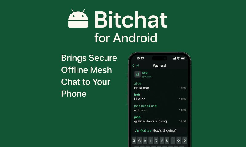 6. Bitchat标语：多尔西提出的通过蓝牙网状网络实现的匿名消息传递注：“Dorsey”一般指杰克·多尔西（Jack Dorsey） ，他是推特（Twitter）的联合创始人
