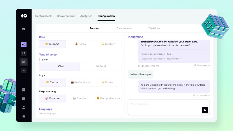 5. CoSupport AI标语：不会“胡说八道”的人工智能客服，10分钟后上线