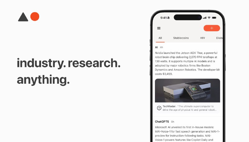 PH今日热榜 | 2025-09-011. A01标语：你的私人新闻管家介绍：A01 就像是你的新闻小助手，能帮你追踪你关心的一切内容