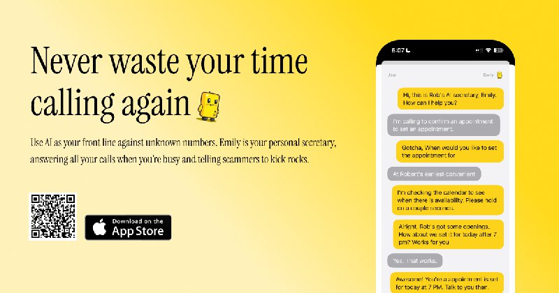 5. Emily标语：你的全天候接待员