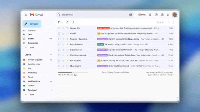 5. HeyHelp标语：自带智能的 Gmail 邮箱这里“with a brain”形象地表达出 Gmail 具备智能、聪明处理信息等类似人类思维的能力，所以意译为“自带智能” 