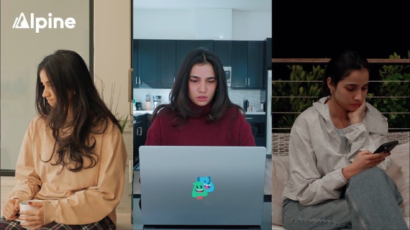 3. Alpine标语：所有工作集中一处：文档处理、任务管理、即时通讯、人工智能应用等等，一应俱全