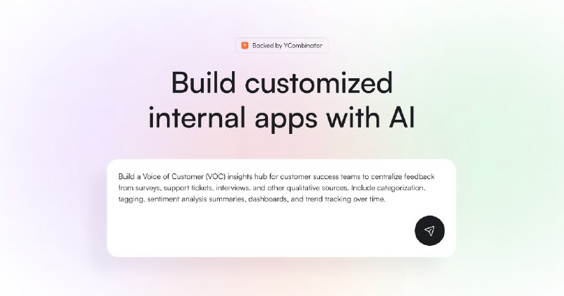 2. Build0标语：无需编码，只需几分钟即可打造定制化内部应用程序