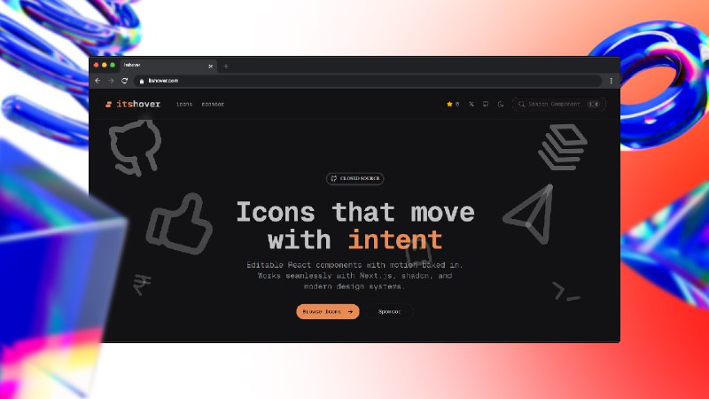 3. Its Hover标语：会移动且能根据用户意图做出反应的图标