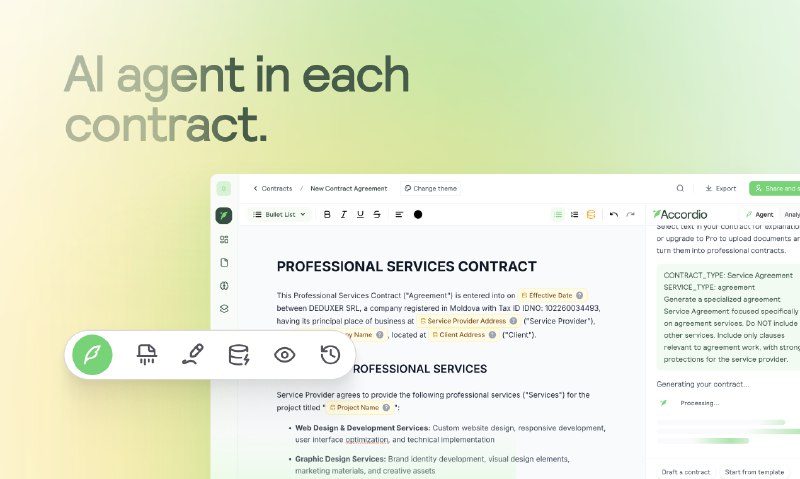 6. Accordio标语：智能合约，让商业更智能