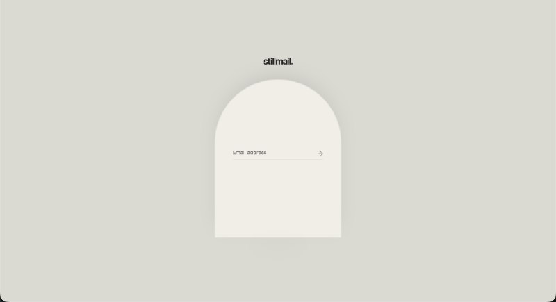 5. stillmail.标语：一款简约风的电子邮件应用，方便朋友们互发电子信件