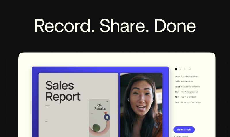 5. ツSupercut v1.0标语：专为团队打造的、由人工智能驱动的超高速视频通讯工具介绍：🚀 超剪（Supercut）正式上线啦！这是一款为忙碌团队打造的由人工智能驱动的视频通讯工具